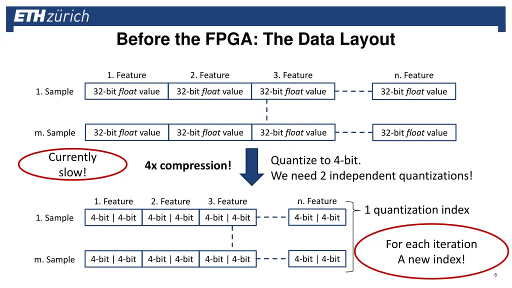 before the fpga the data layout