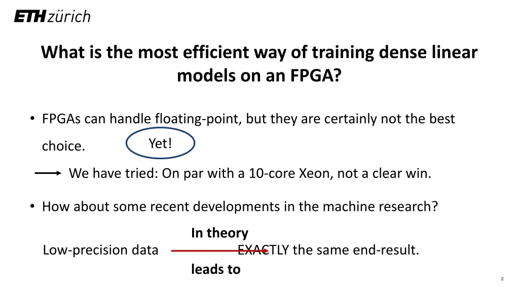 what is the most efficient way of training dense