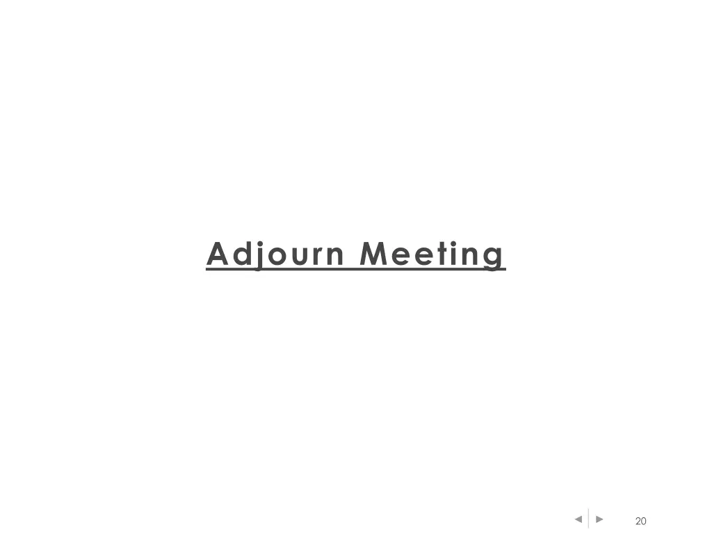 adjourn meeting