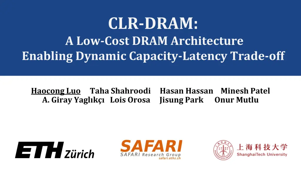 clr dram a low cost dram architecture enabling 1