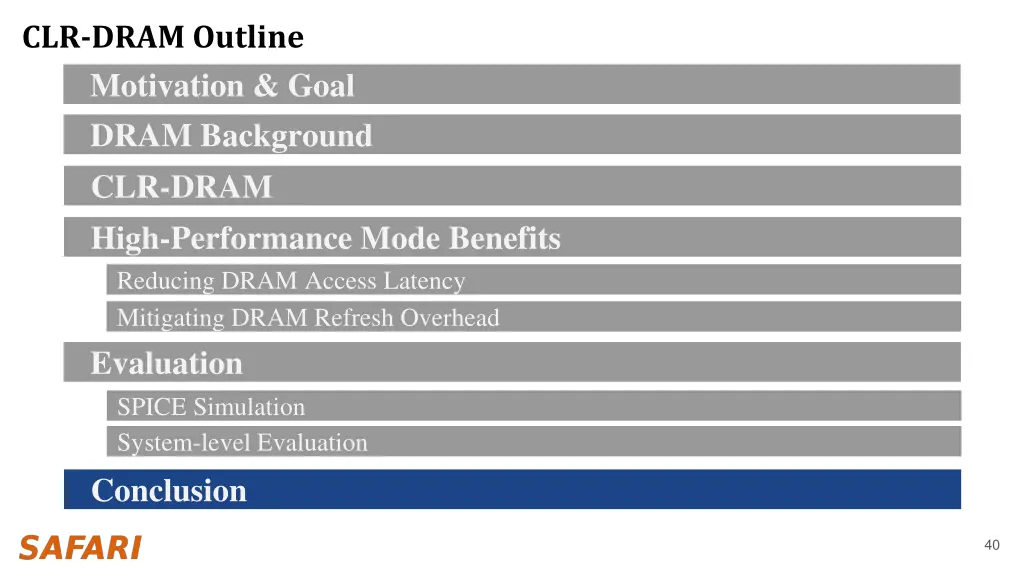 clr dram outline motivation goal 7