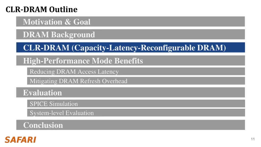 clr dram outline motivation goal