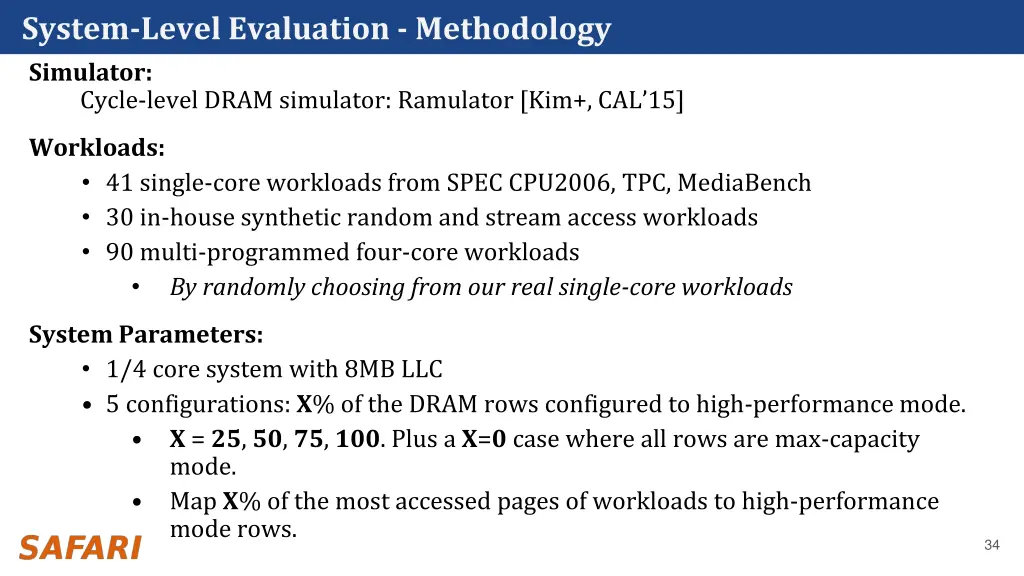 system level evaluation methodology simulator