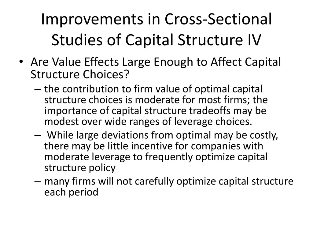 improvements in cross sectional studies 5