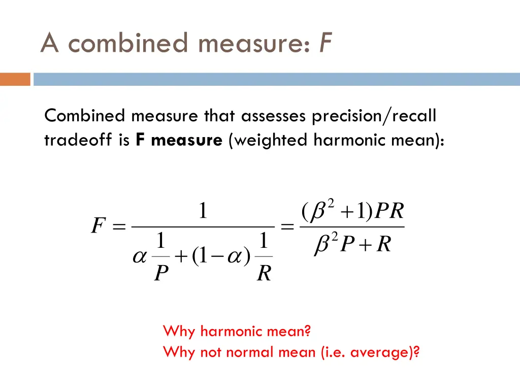 a combined measure f 1