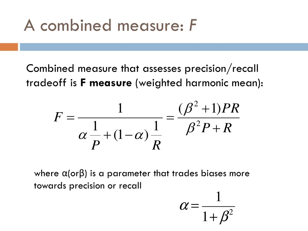 a combined measure f