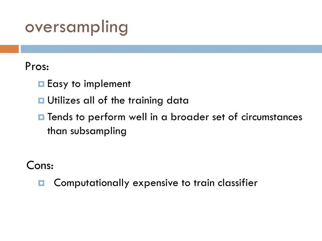 oversampling