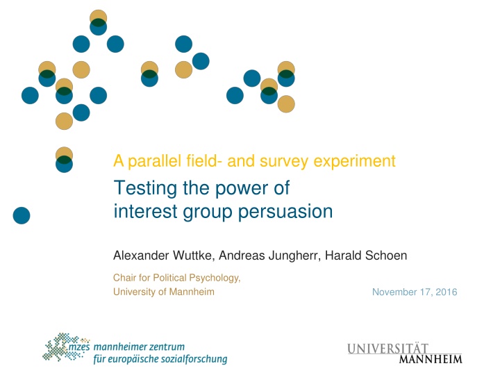 a parallel field and survey experiment