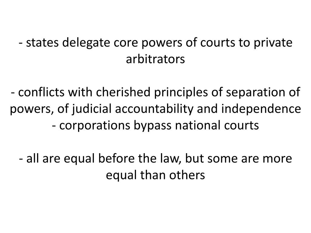 states delegate core powers of courts to private