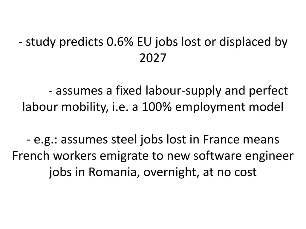 study predicts 0 6 eu jobs lost or displaced