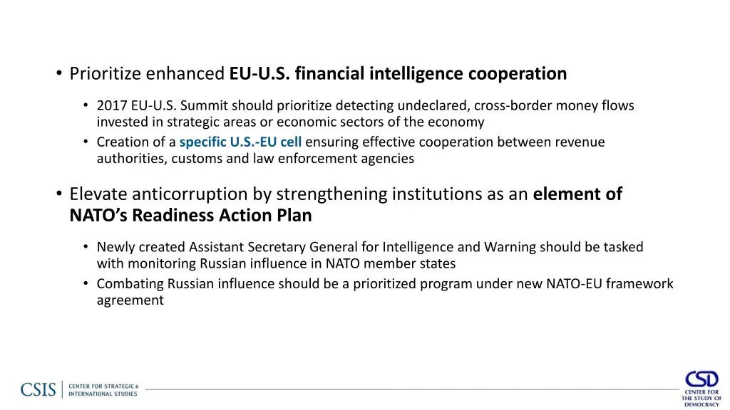 prioritize enhanced eu u s financial intelligence