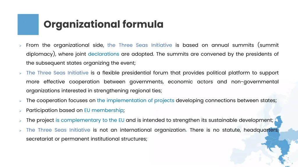 organizational formula