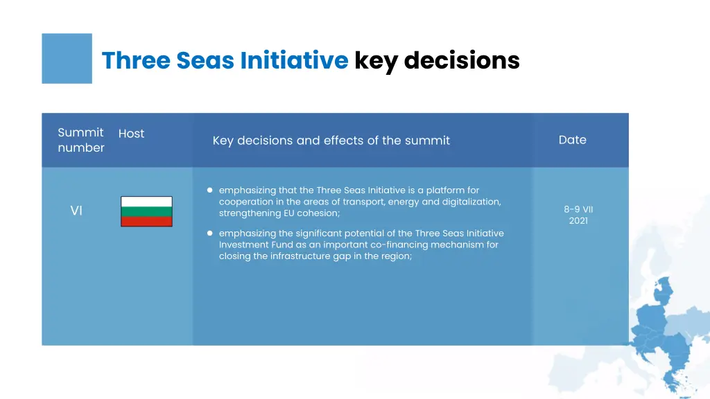 three seas initiative key decisions 3