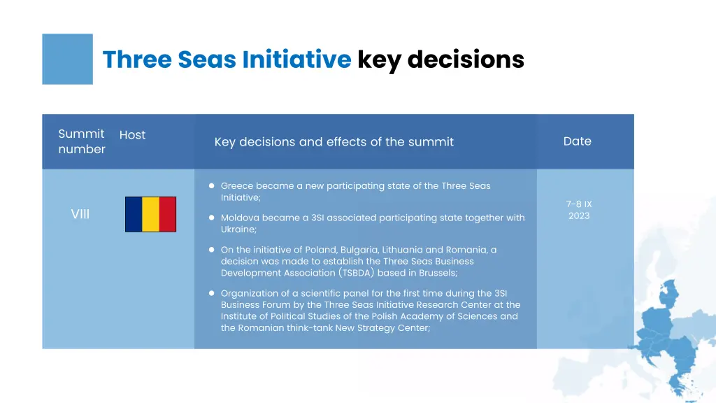 three seas initiative key decisions 5