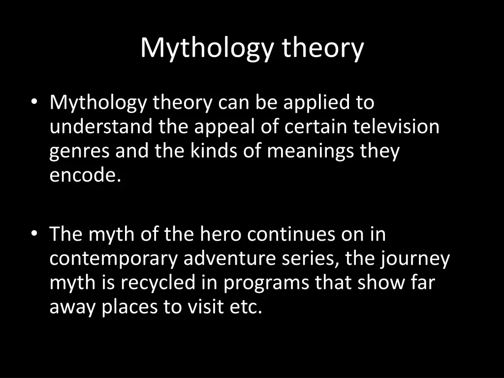 mythology theory