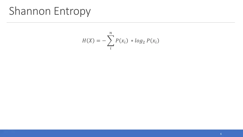 shannon entropy