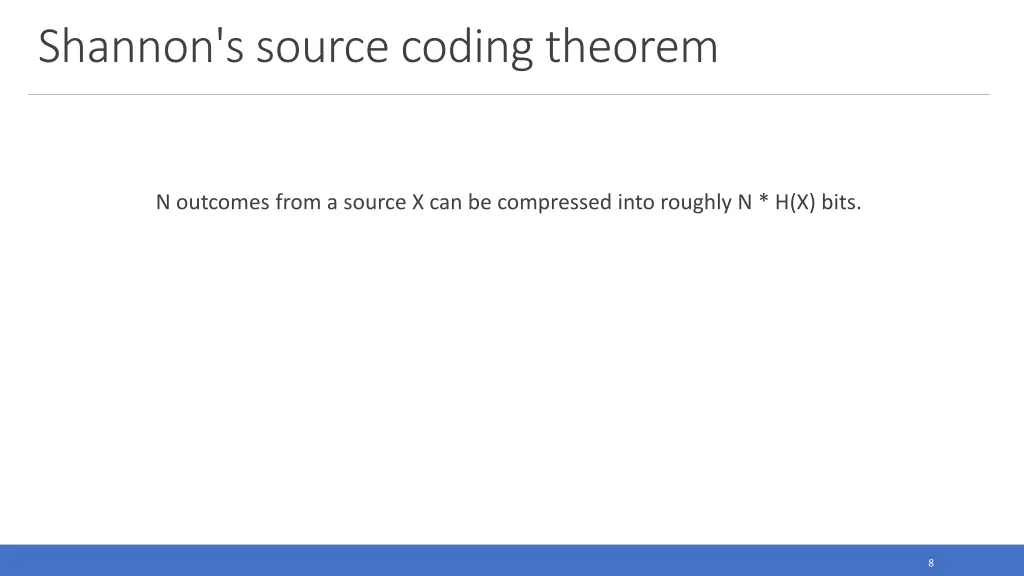 shannon s source coding theorem