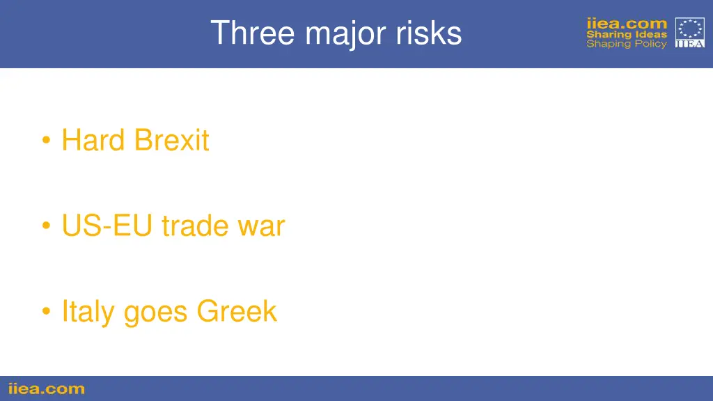 three major risks