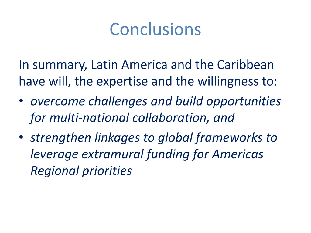 conclusions 1