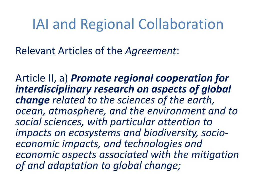 iai and regional collaboration 2