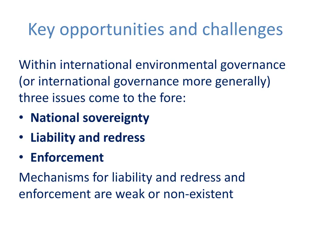 key opportunities and challenges 1