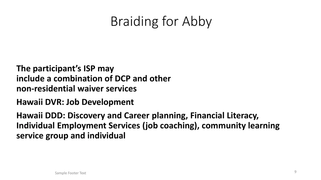 braiding for abby 1