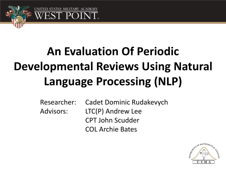 an evaluation of periodic developmental reviews