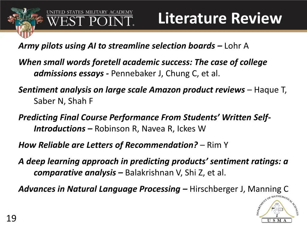 literature review