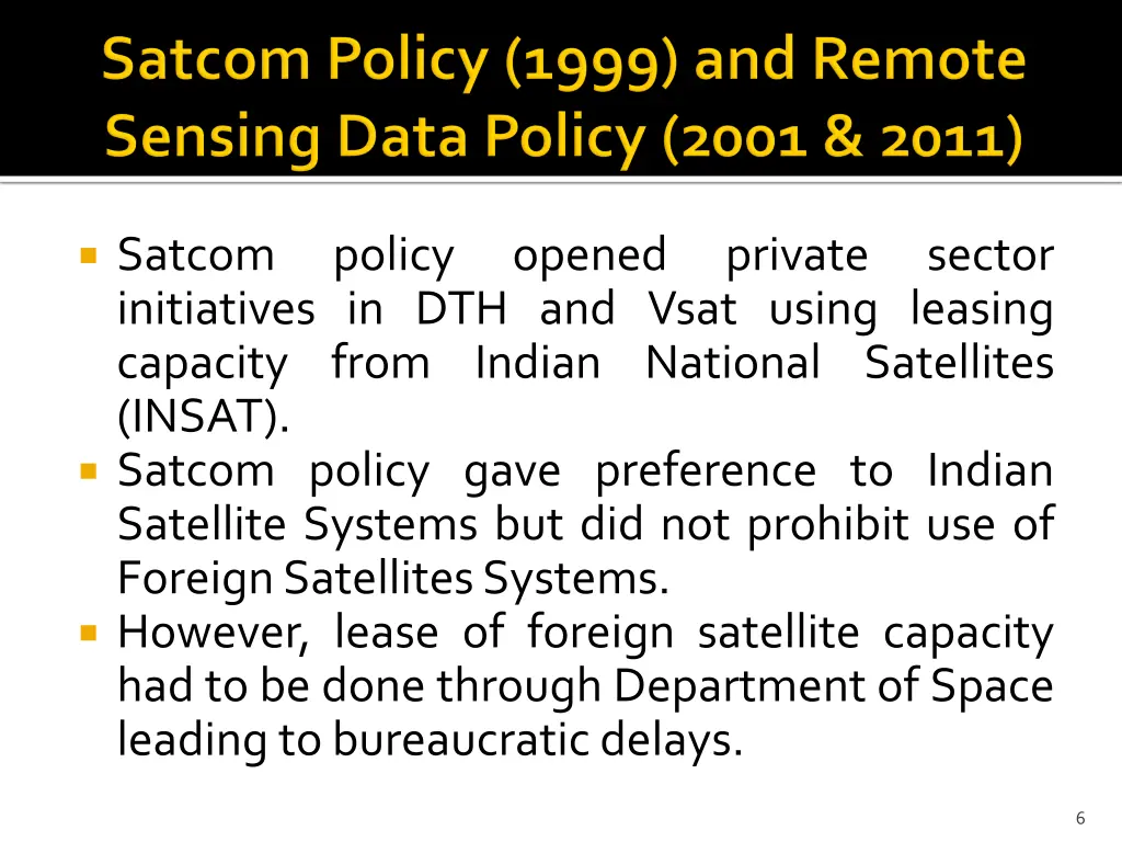 satcom initiatives in dth and vsat using leasing