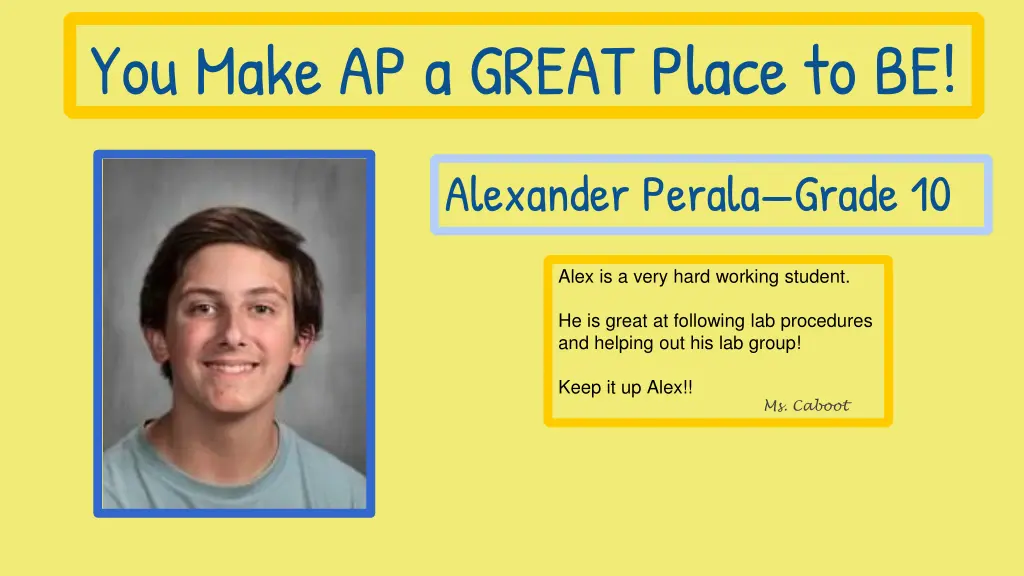 you make ap a great place to be 3