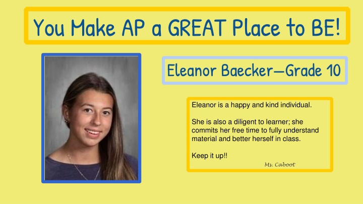 you make ap a great place to be