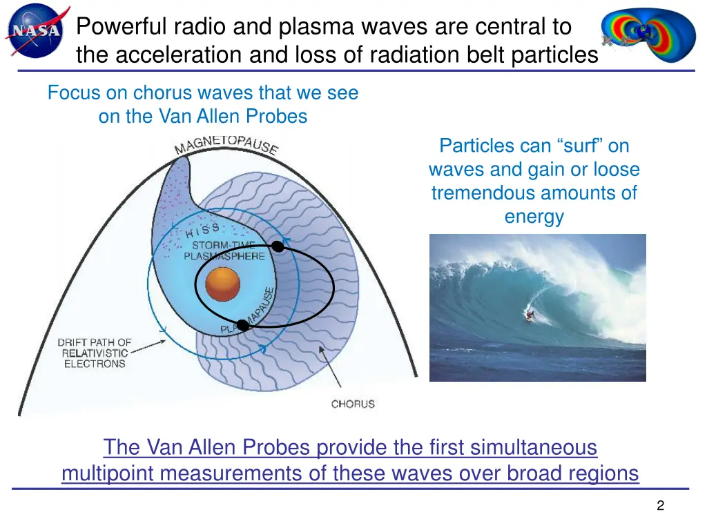 powerful radio and plasma waves are central 1