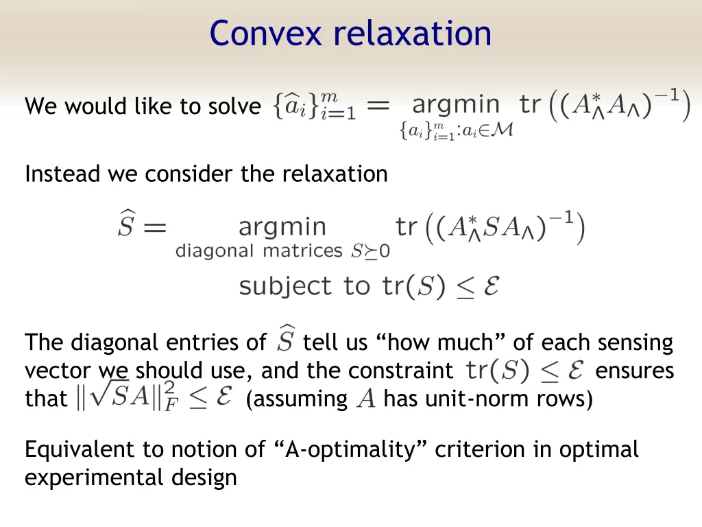 convex relaxation