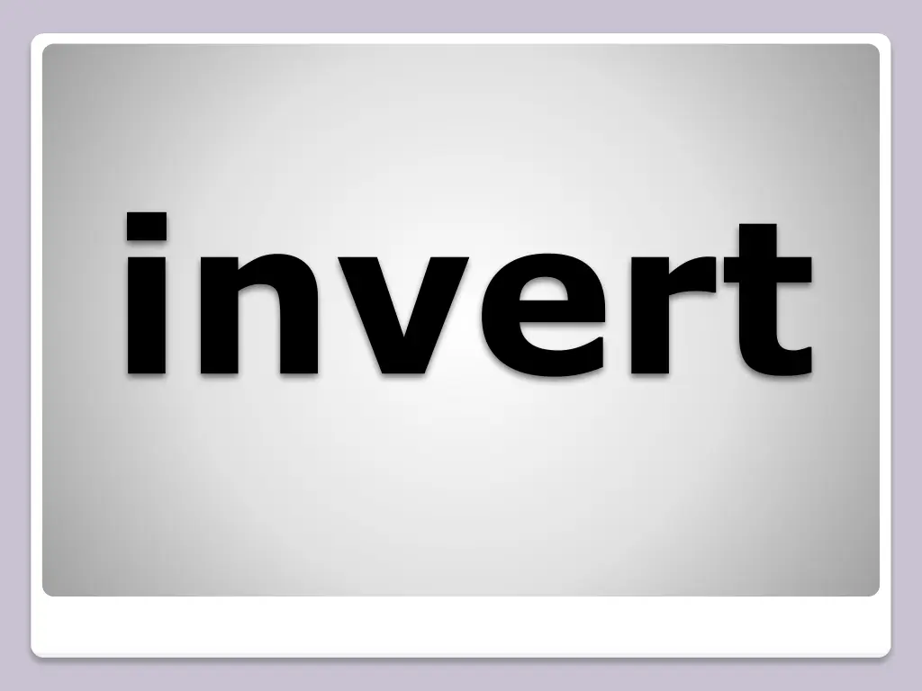 invert