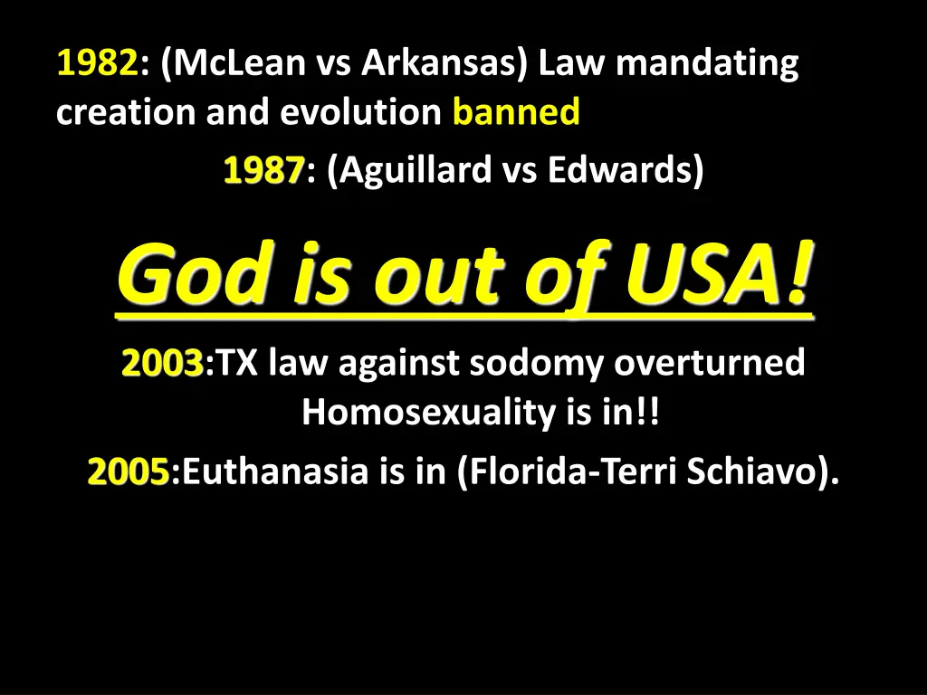 1982 mclean vs arkansas law mandating creation