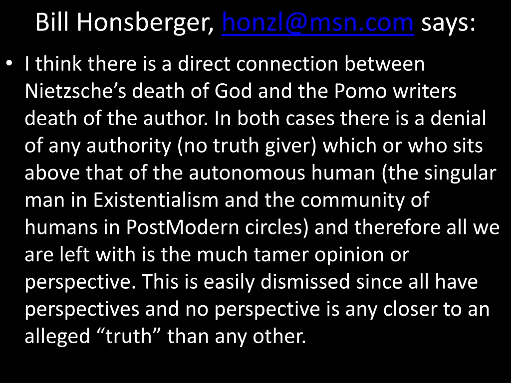 bill honsberger honzl@msn com says 2