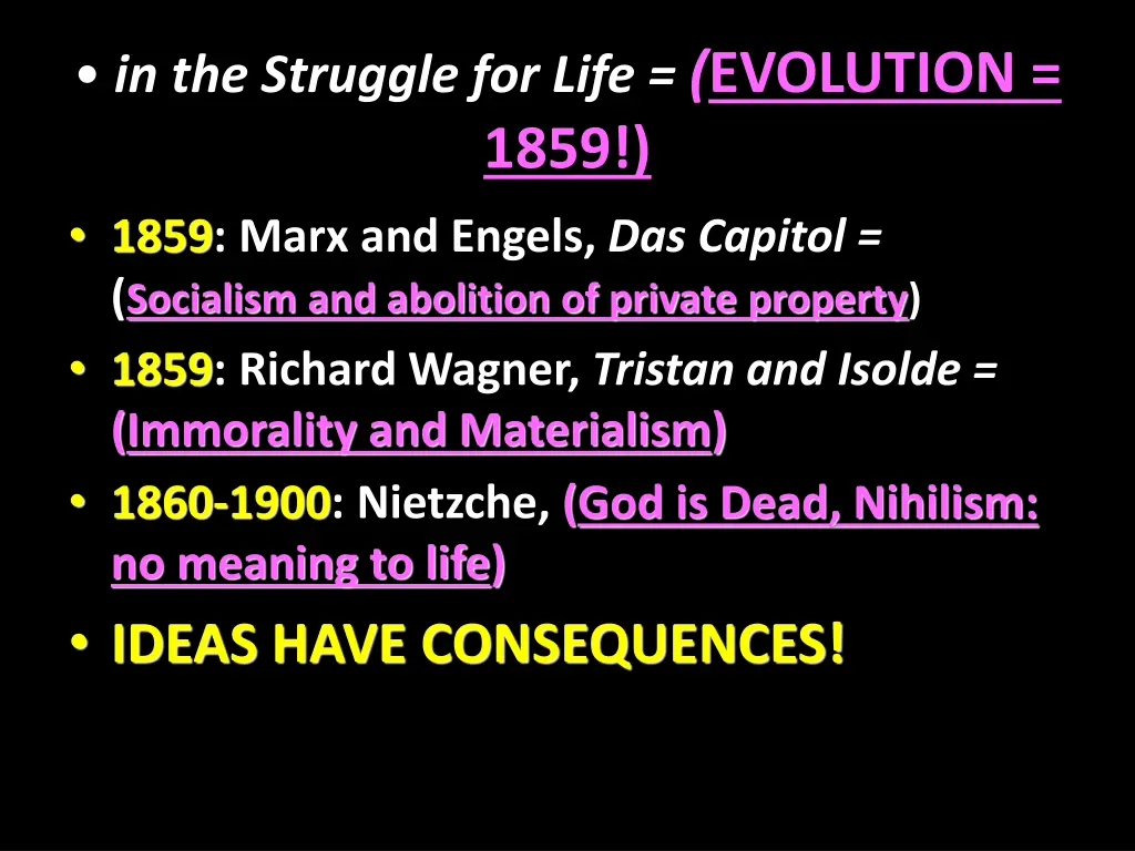 in the struggle for life evolution 1859 1859 marx