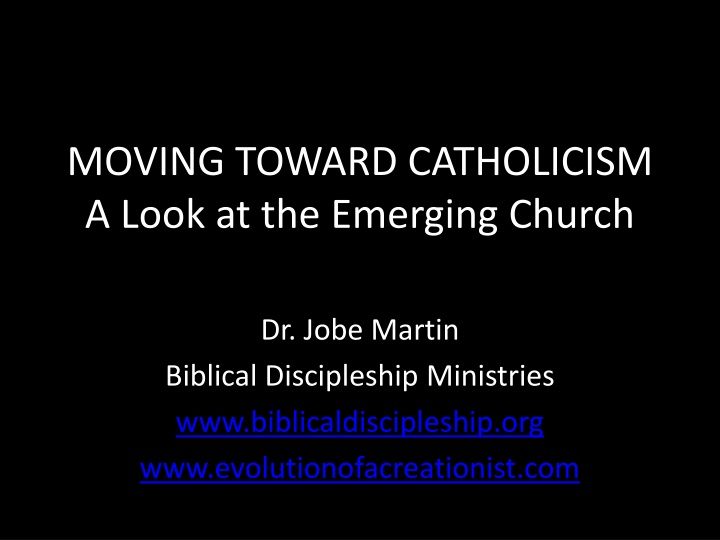 moving toward catholicism a look at the emerging