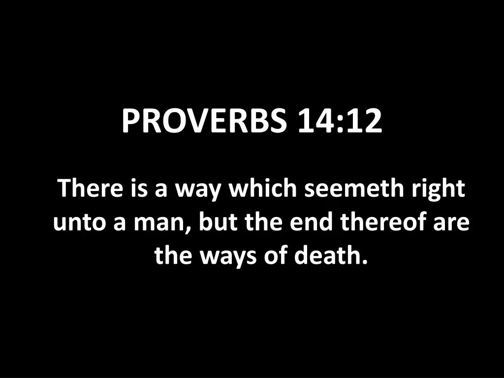 proverbs 14 12