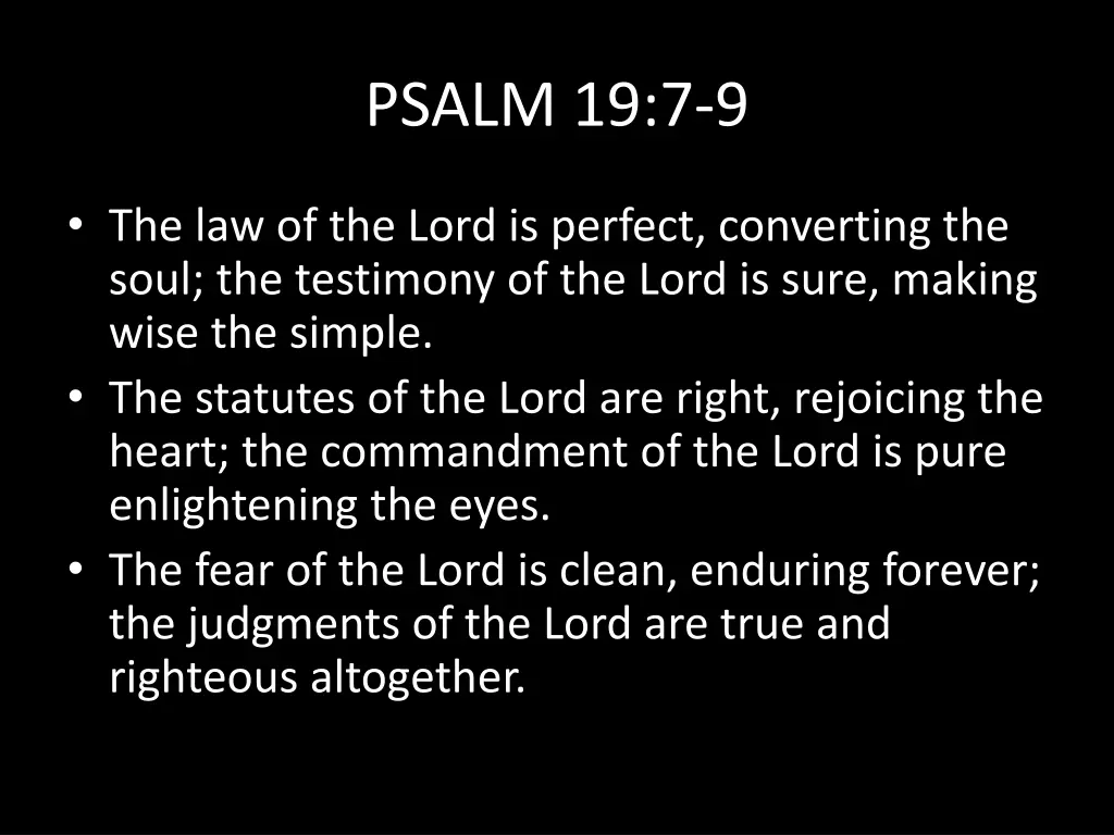 psalm 19 7 9