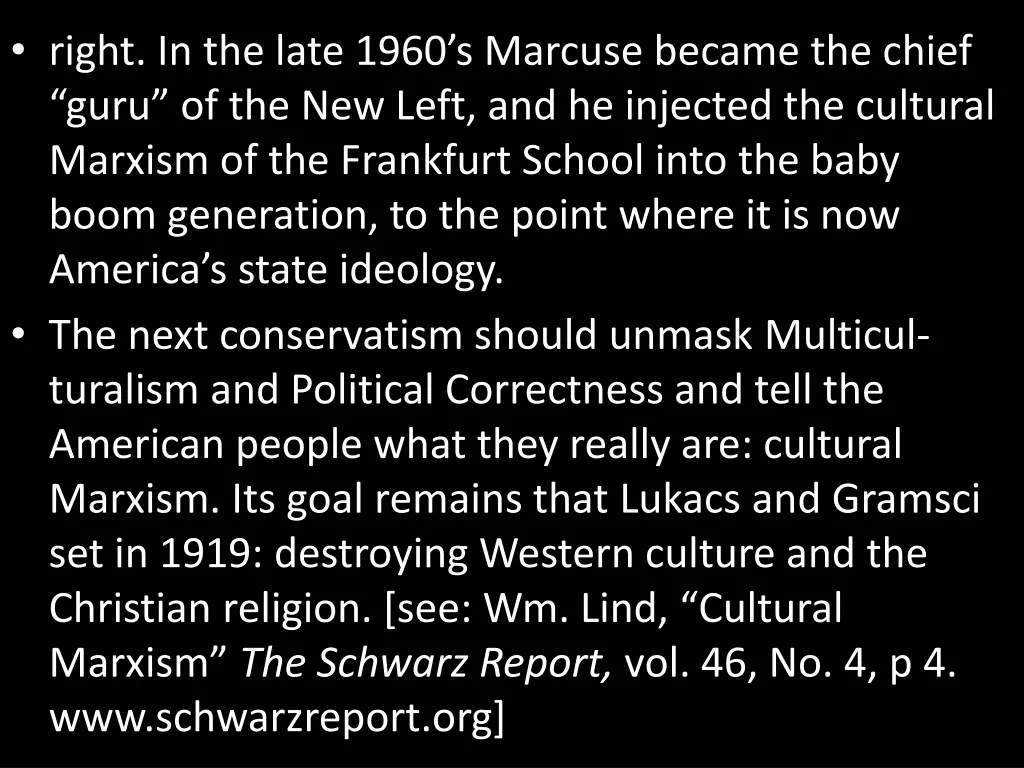 right in the late 1960 s marcuse became the chief