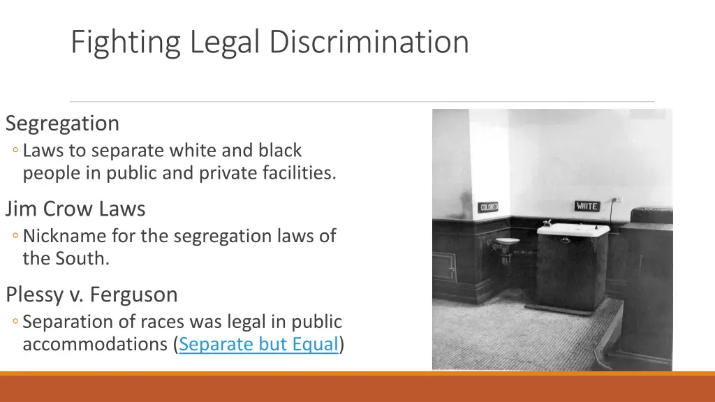 fighting legal discrimination