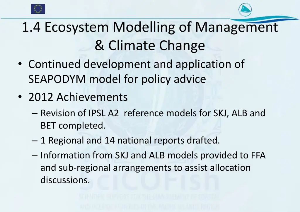 1 4 ecosystem modelling of management climate