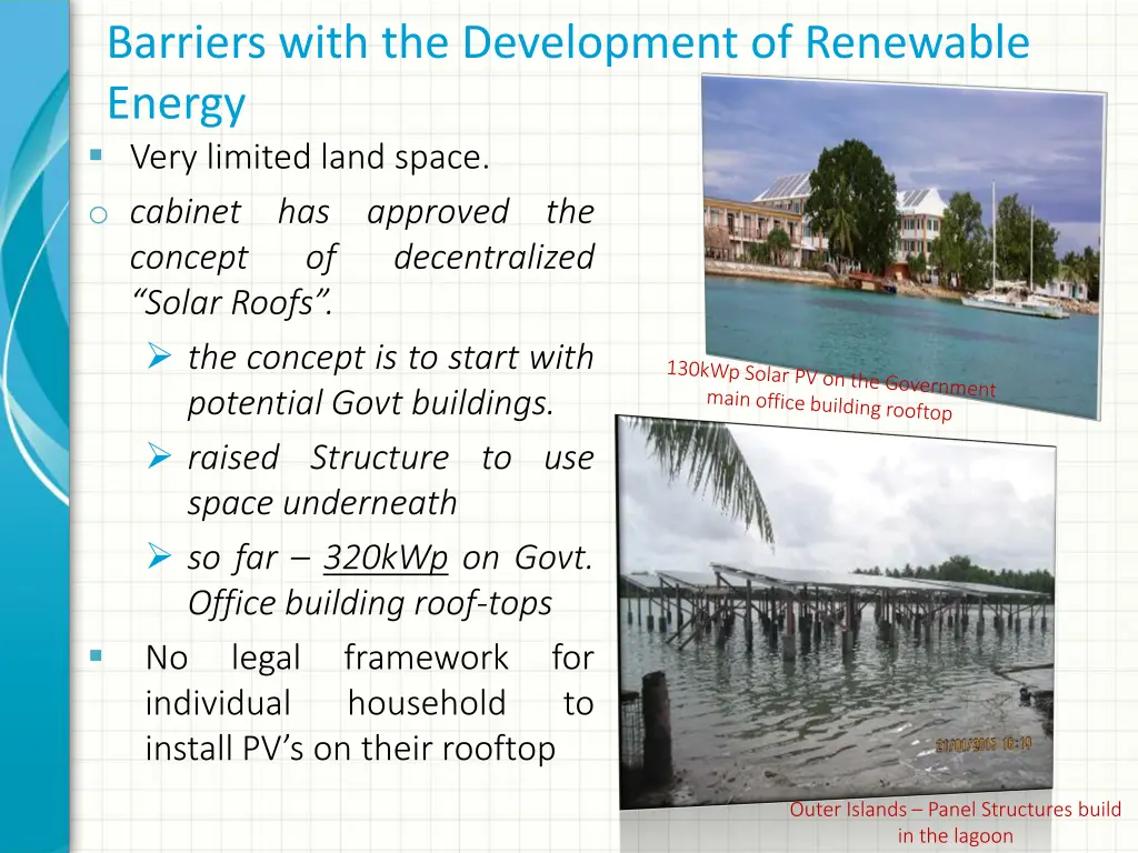 barriers with the development of renewable energy