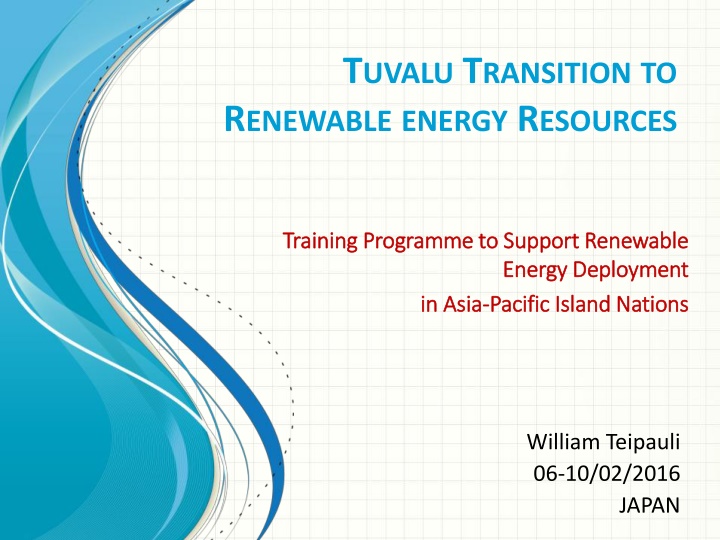 t uvalu t ransition to r enewable energy