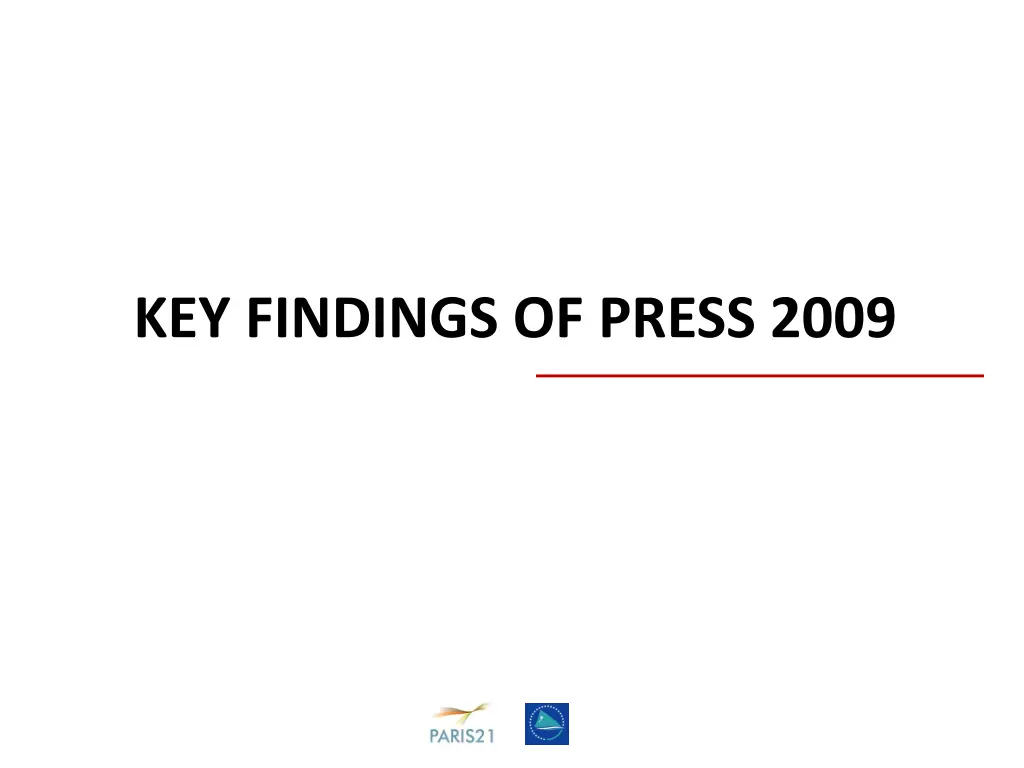 key findings of press 2009