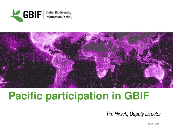 pacific participation in gbif