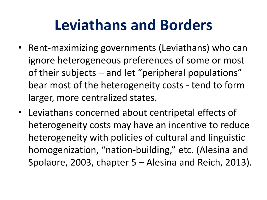 leviathans and borders