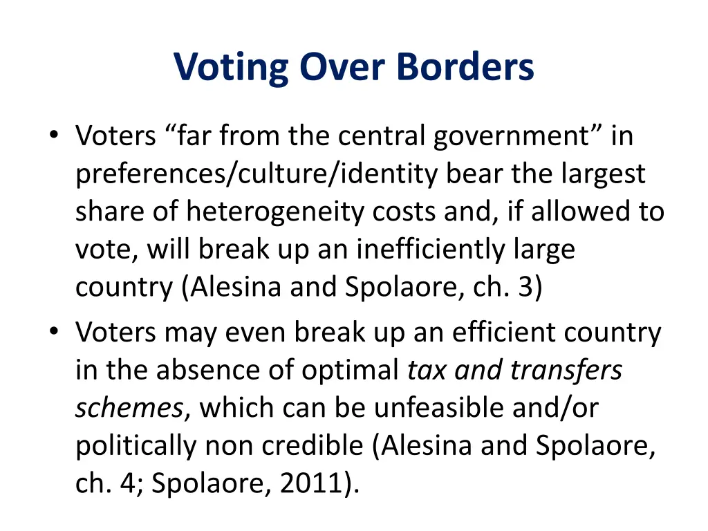 voting over borders