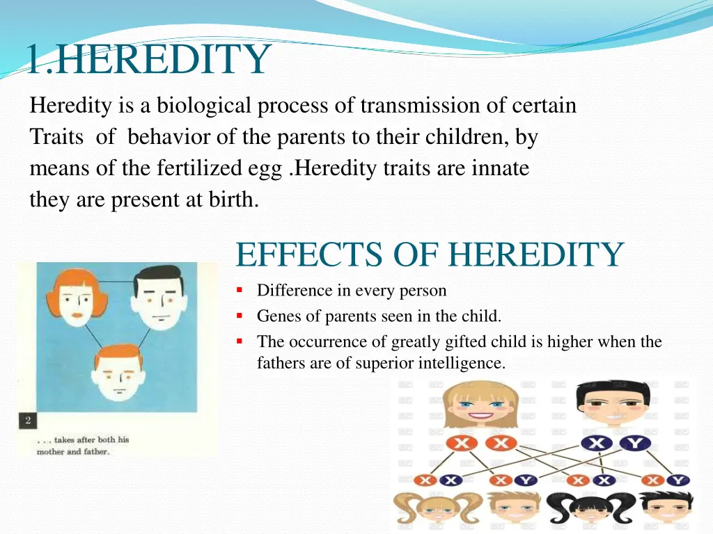 1 heredity heredity is a biological process